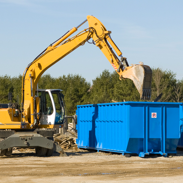 what size residential dumpster rentals are available in Redkey